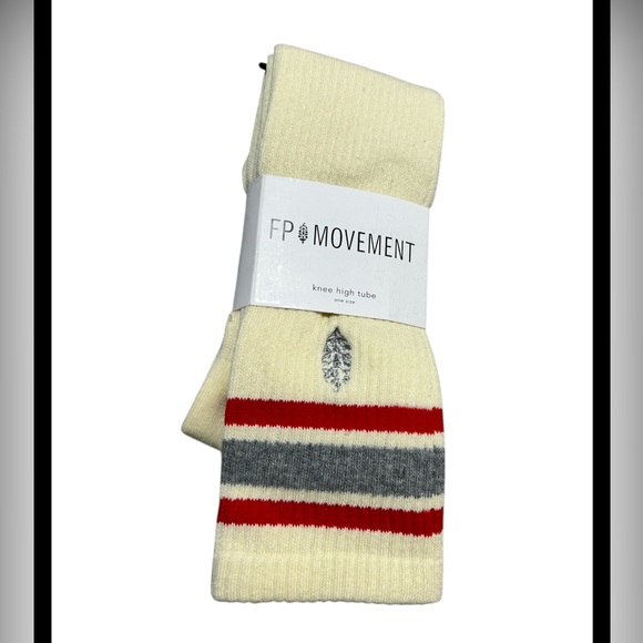 Lucky Honey Free People Movement Retro Yellow Knee High Socks - Picture 3 of 5